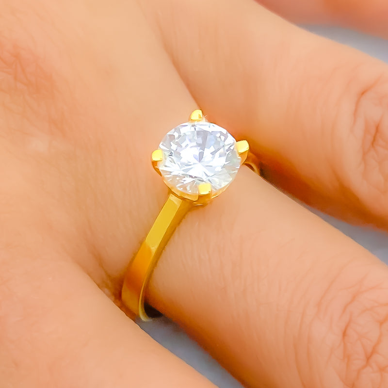 Classic Dazzling CZ Ring