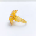 Delightful Blush 22k Gold Flower Ring