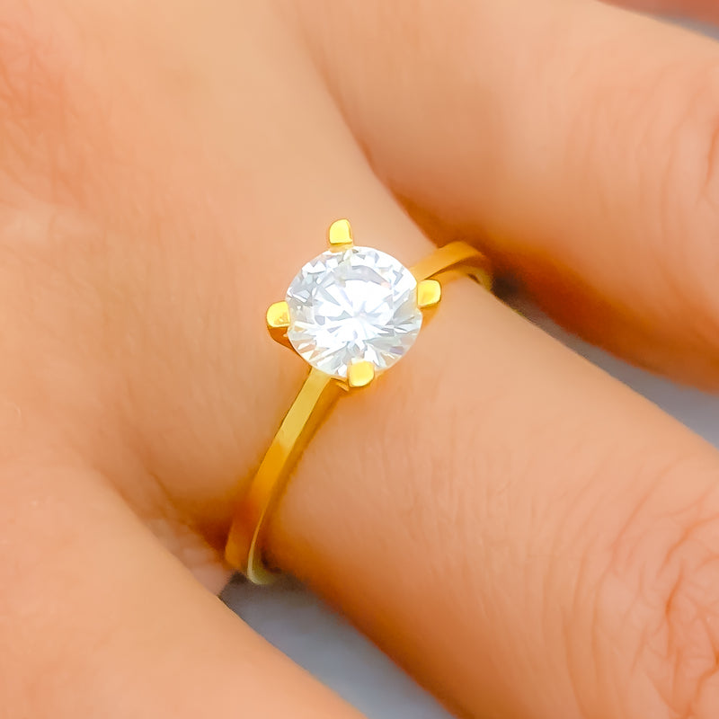 Dainty Sparkling CZ Ring