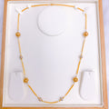 Classy Hollow Bead Gold Necklace