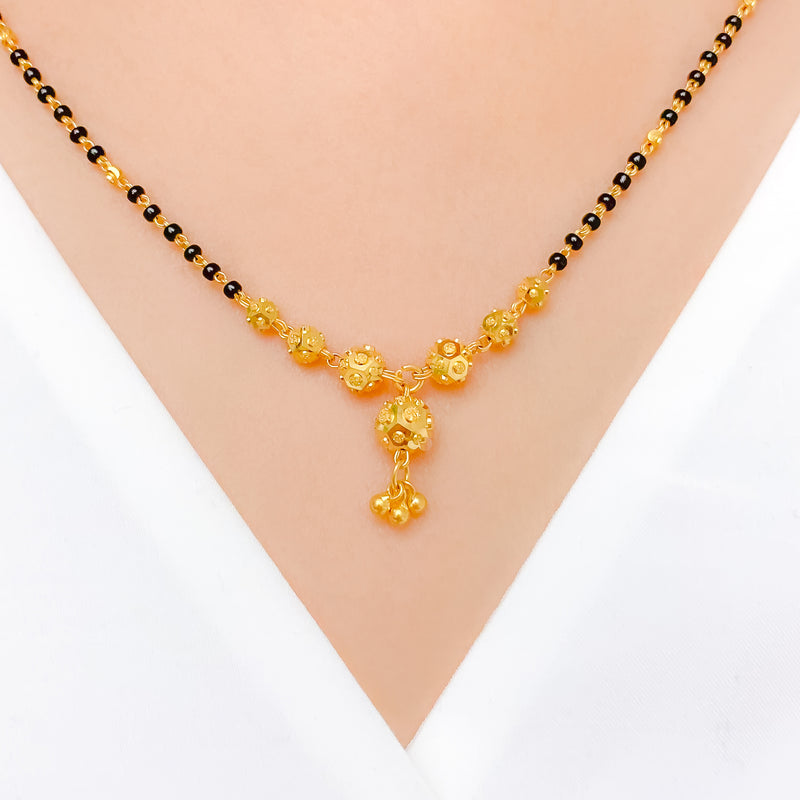 Hanging Orb 22k Gold Mangalsutra