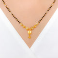 White Gold Accented 22k Gold Mangalsutra