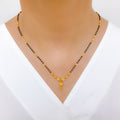 Modern Sand Finish 22k Gold Mangalsutra