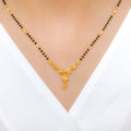 Modern Sand Finish 22k Gold Mangalsutra