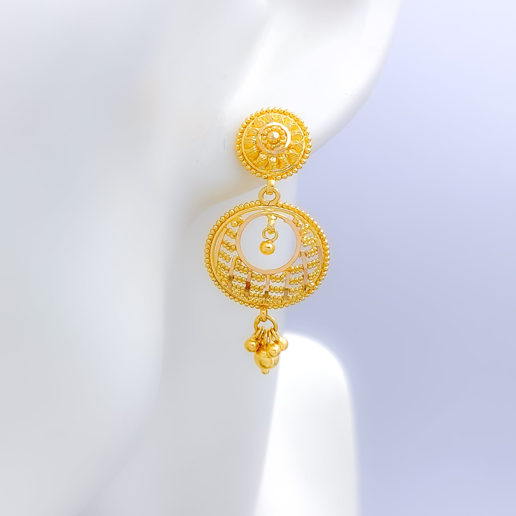 14kt Solid Yellow Gold Thick Round Hoop Earrings With A Diamond Cut Design  25mmX3mm - Walmart.com