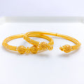 Stately Bead Work Pipe Bangles