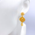 Adorned 22k Gold Hanging Earrings
