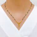 Lightweight Hanging 22k Gold Mangalsutra