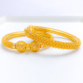 Exclusive Flower Lined Pipe Bangles