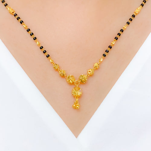 Lightweight Hanging 22k Gold Mangalsutra