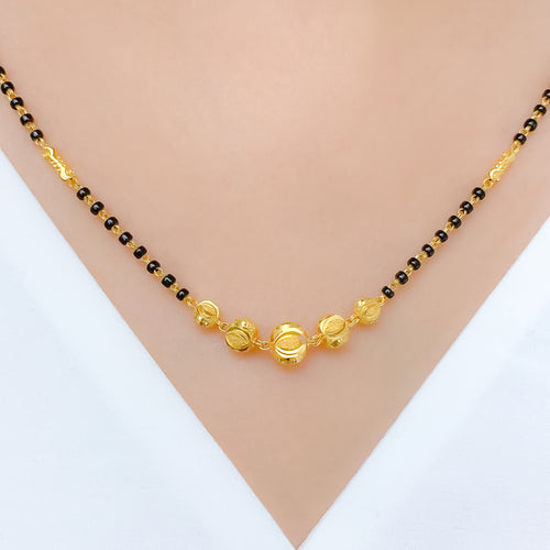 Dainty Orb 22k Gold Mangalsutra