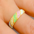 Colorful Delightful 22k Gold Ring