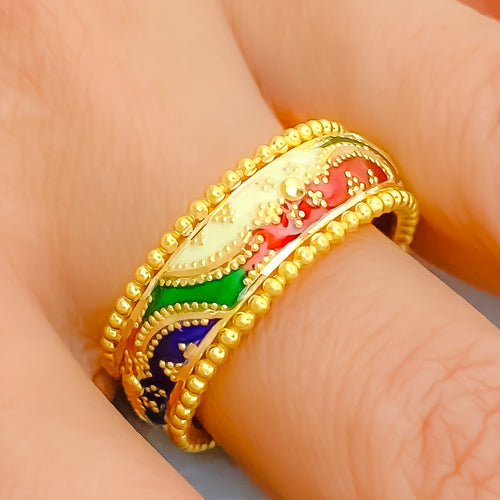 Vibrant Versatile 22k Gold Band