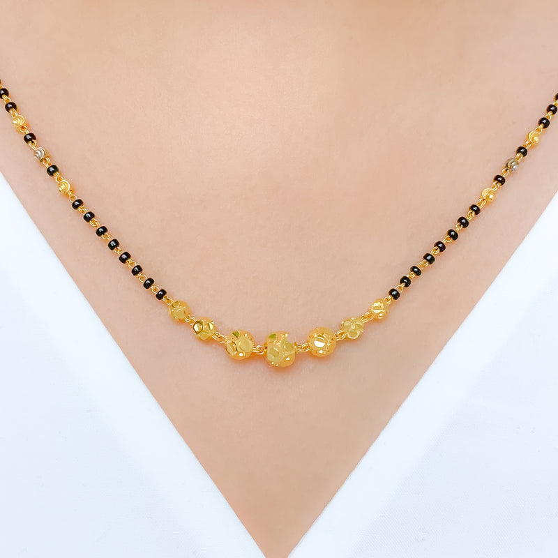 Graduated Bead 22k Gold Mangalsutra