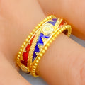 Classic Etched 22k Gold Ring