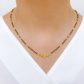 Textured Bead 22k Gold Mangalsutra