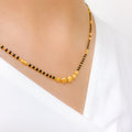 Textured Bead 22k Gold Mangalsutra