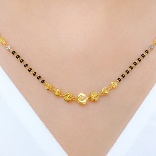 Dressy Two-Tone 22k Gold Mangalsutra