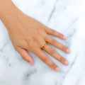 Textured Charming 22k Gold Band