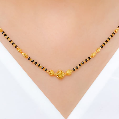 Accented Orb 22k Gold Mangalsutra