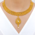 Floral Kundan 22k Gold Set