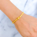 Beautiful Beaded 22k gold Flexi Bangle Bracelet