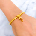 Charming Chandelier 22k gold Flexi Bangle Bracelet