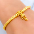 Dapper Tasseled 22k gold Flexi Bangle Bracelet