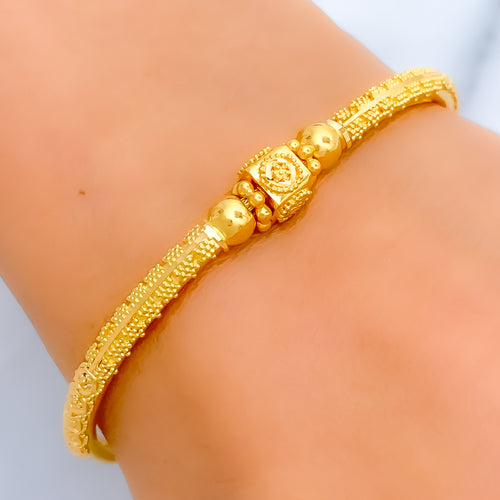 Classic High Finish 22k gold Flexi Bangle Bracelet