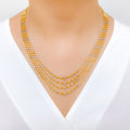 Dressy Two-Tone Necklace 22k Gold Set