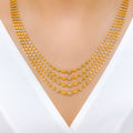 Dressy Two-Tone Necklace 22k Gold Set