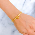 Luscious Festive 22k gold Flexi Bangle Bracelet