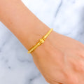 Glistening 22k gold Flexi Bangle Bracelet