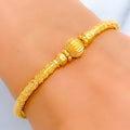 Glistening 22k gold Flexi Bangle Bracelet