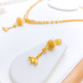 Elegant Hanging Tassel Necklace Set