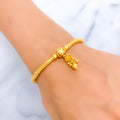 Magnificent Floral 22k gold Flexi Bangle Bracelet