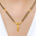Traditional Two Chain 22k Gold Necklace