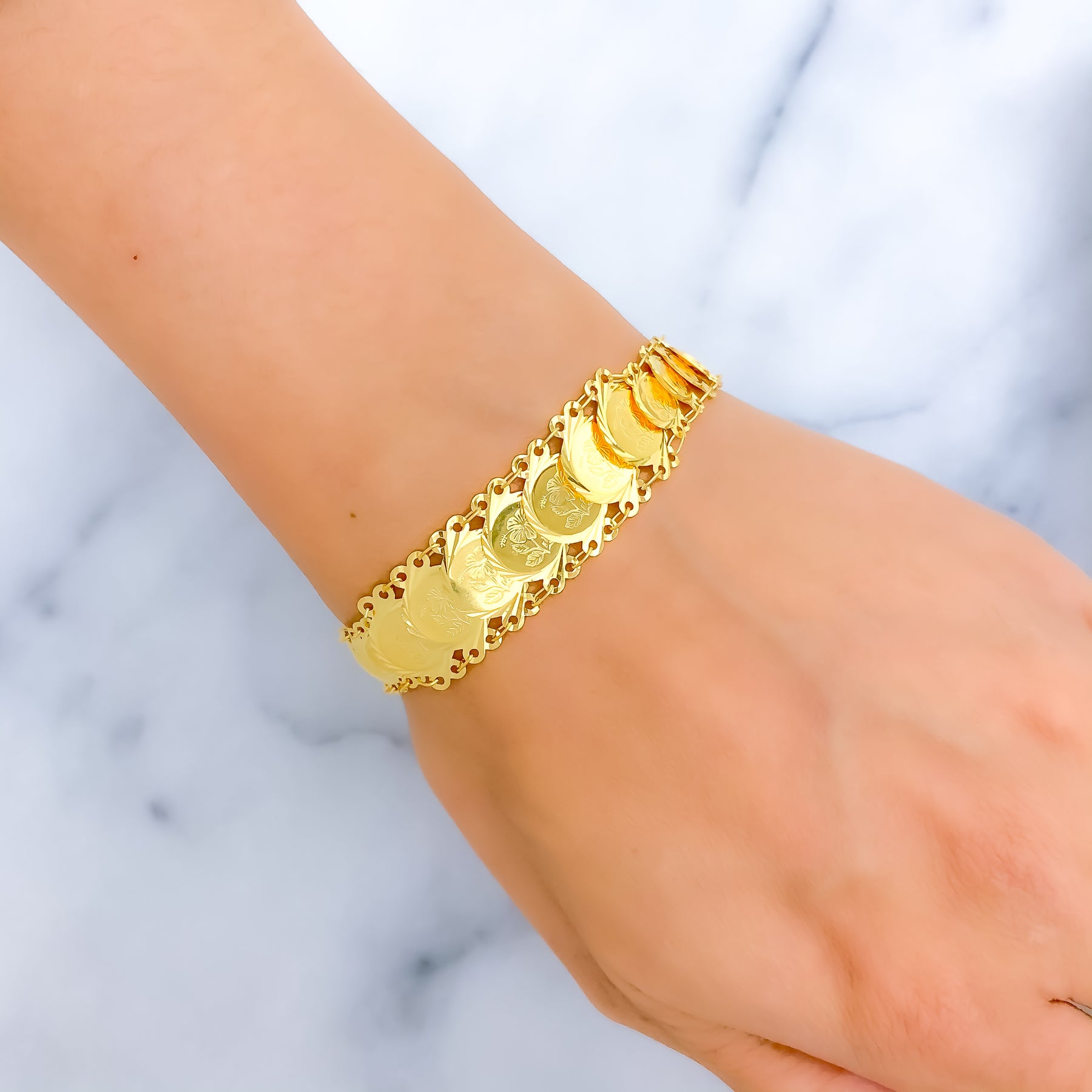 Sold to CS] Rare find — a valuable gold coin bracelet in 21K. A unique  piece for the sophisticated type. ✨ 21K 15.2G Coin Bracelet ✨… | Instagram