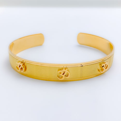 Classic Om 22k Gold Cuff