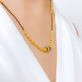 Unique Floral Mangalsutra 22k Gold Necklace