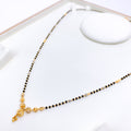 White Gold Accented 22k Gold Mangalsutra