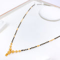 Modern Sand Finish 22k Gold Mangalsutra