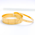 Chic Luxurious 22k Gold Bangles