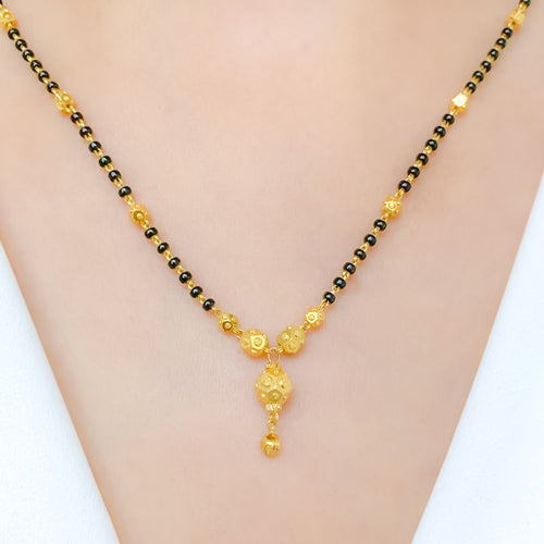 Gold Bead Accented 22k Gold Mangalsutra