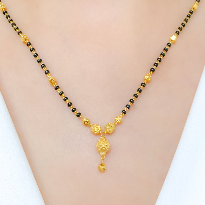 Gold Bead Accented 22k Gold Mangalsutra