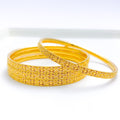 Elegant Decorative 22k Gold Bangles