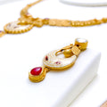 Exclusive White Meenakari 22k Gold Set