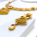 Royal Antique Kundan 22k Gold Flower Set