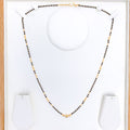 High Finish Black Bead 22k Gold Necklace