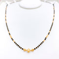 High Finish Black Bead 22k Gold Necklace